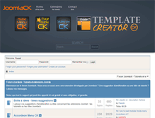 Tablet Screenshot of forum.joomlack.fr